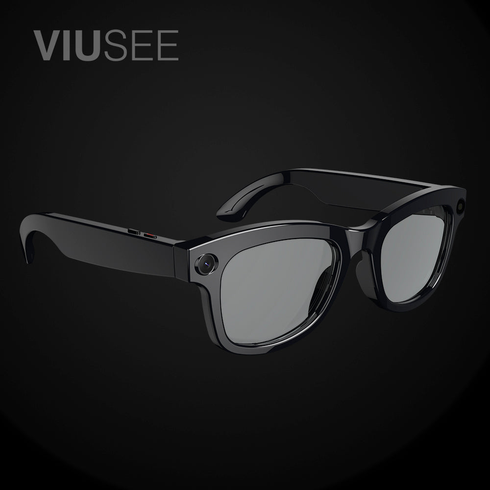 VIUSEE  Smart Glasses---Capture photos, record videos, enjoy Bluetooth audio, take calls, record voice, protect your eyes from the sun, and even get smart translation — all in one pair of glasses.