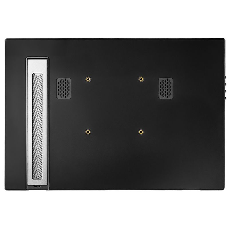 14 Inch 2.2K Portable Monitor - IPS 2240x1440 USB-C Display with Side Stand angled view showing display and stand - VIUSEE
