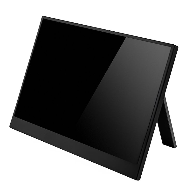 14 Inch 2.2K Portable Monitor - IPS 2240x1440 USB-C Display with Side Stand side view highlighting slim profile - VIUSEE