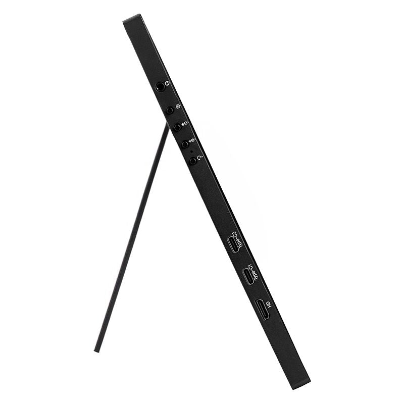 14 Inch 2.2K Portable Monitor - IPS 2240x1440 USB-C Display with Side Stand lifestyle on desk with natural lighting - VIUSEE